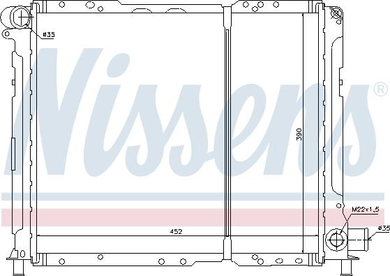 Nissens 61721 - Radiators, Motora dzesēšanas sistēma autodraugiem.lv