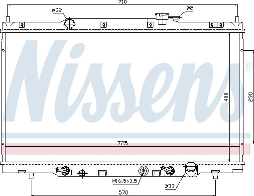 Nissens 68106 - Radiators, Motora dzesēšanas sistēma autodraugiem.lv