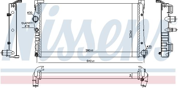 Nissens 68806 - Radiators, Motora dzesēšanas sistēma autodraugiem.lv