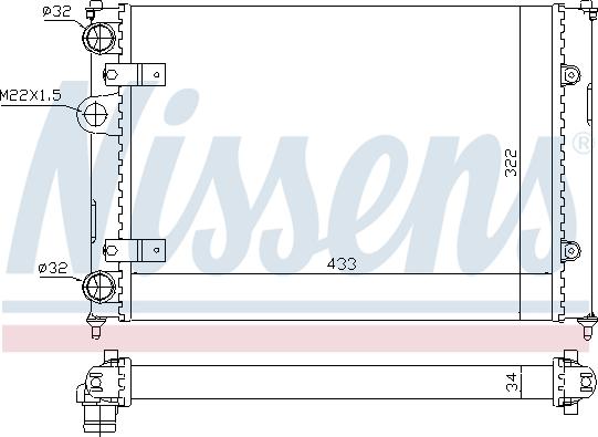 Nissens 693248 - Radiators, Motora dzesēšanas sistēma autodraugiem.lv