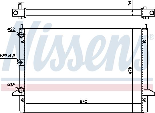 Nissens 694801 - Radiators, Motora dzesēšanas sistēma autodraugiem.lv