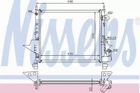 Nissens 63949A - Radiators, Motora dzesēšanas sistēma autodraugiem.lv