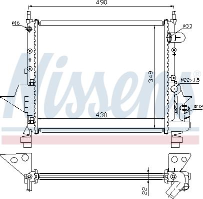 Nissens 691563 - Radiators, Motora dzesēšanas sistēma autodraugiem.lv