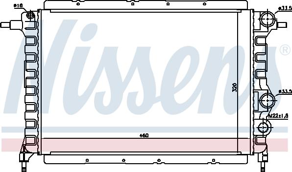 Nissens 63959 - Radiators, Motora dzesēšanas sistēma autodraugiem.lv