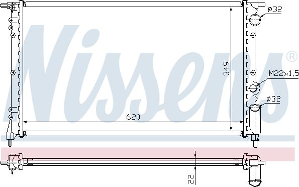 Nissens 694016 - Radiators, Motora dzesēšanas sistēma autodraugiem.lv