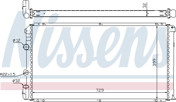 Nissens 63936A - Radiators, Motora dzesēšanas sistēma autodraugiem.lv