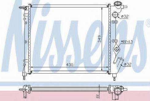 Nissens 63931A - Radiators, Motora dzesēšanas sistēma autodraugiem.lv