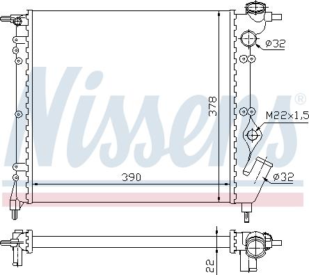 Nissens 63929 - Radiators, Motora dzesēšanas sistēma autodraugiem.lv