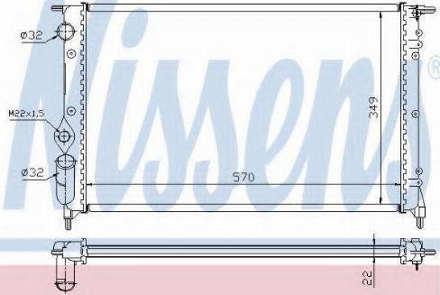 Nissens 63925A - Radiators, Motora dzesēšanas sistēma autodraugiem.lv