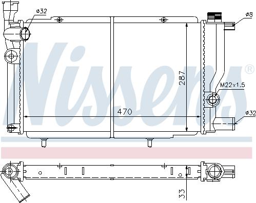 Nissens 698532 - Radiators, Motora dzesēšanas sistēma autodraugiem.lv