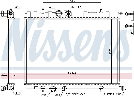 Nissens 63502A - Radiators, Motora dzesēšanas sistēma autodraugiem.lv