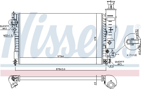 Nissens 691104 - Radiators, Motora dzesēšanas sistēma autodraugiem.lv