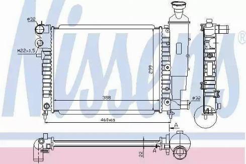 Nissens 63522A - Radiators, Motora dzesēšanas sistēma autodraugiem.lv