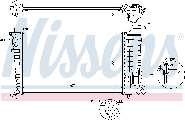Nissens 697207 - Radiators, Motora dzesēšanas sistēma autodraugiem.lv