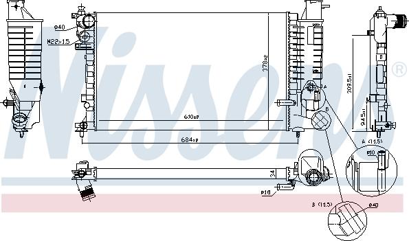 Nissens 695946 - Radiators, Motora dzesēšanas sistēma autodraugiem.lv