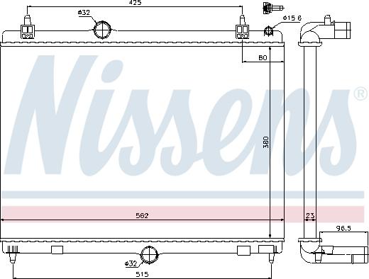 Nissens 636009 - Radiators, Motora dzesēšanas sistēma autodraugiem.lv