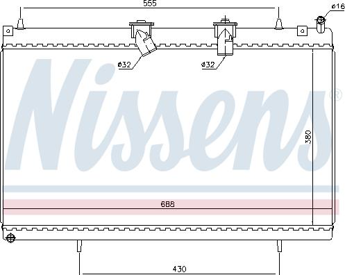 Nissens 636003 - Radiators, Motora dzesēšanas sistēma autodraugiem.lv