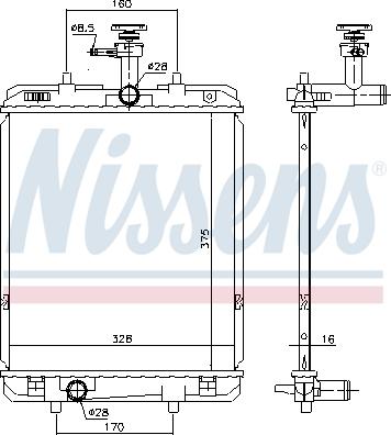 Nissens 636015 - Radiators, Motora dzesēšanas sistēma autodraugiem.lv