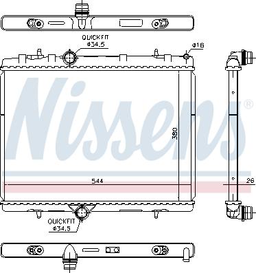 Nissens 636029 - Radiators, Motora dzesēšanas sistēma autodraugiem.lv