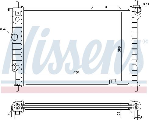 Nissens 694900 - Radiators, Motora dzesēšanas sistēma autodraugiem.lv