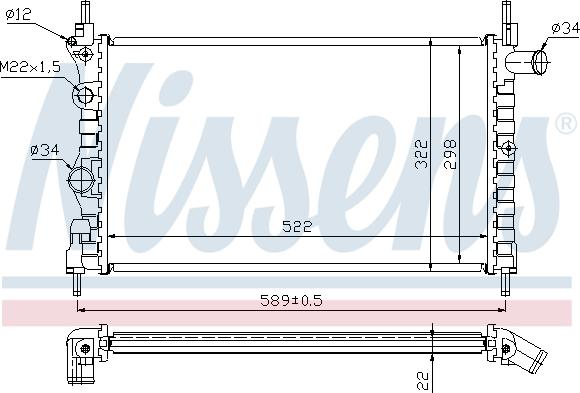 Nissens 698919 - Radiators, Motora dzesēšanas sistēma autodraugiem.lv