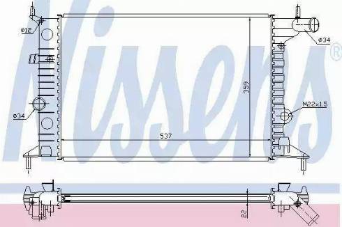 Nissens 63068A - Radiators, Motora dzesēšanas sistēma autodraugiem.lv