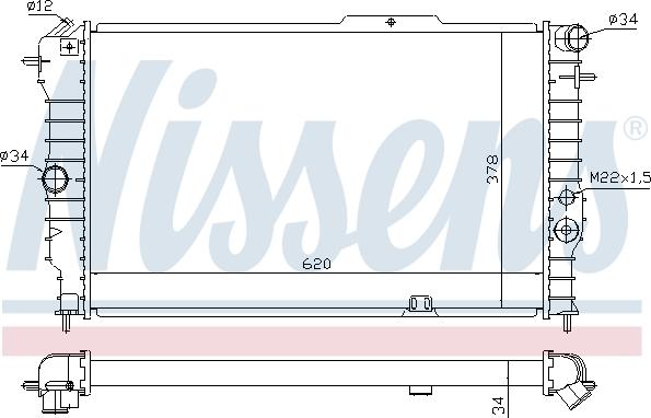 Nissens 694835 - Radiators, Motora dzesēšanas sistēma autodraugiem.lv