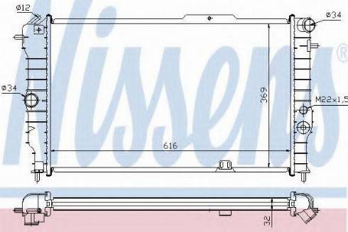 Nissens 63063A - Radiators, Motora dzesēšanas sistēma autodraugiem.lv