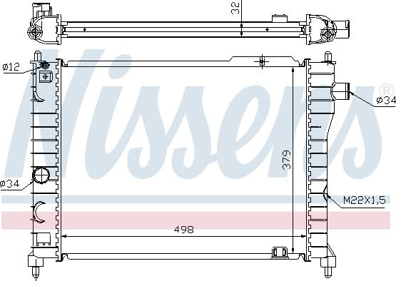 Nissens 63062A - Radiators, Motora dzesēšanas sistēma autodraugiem.lv