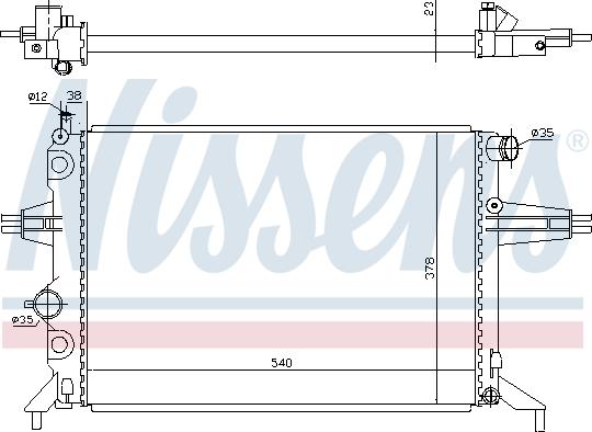 Nissens 699995 - Radiators, Motora dzesēšanas sistēma autodraugiem.lv