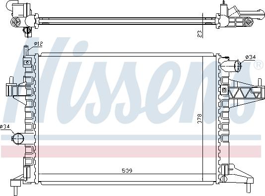 Nissens 691219 - Radiators, Motora dzesēšanas sistēma autodraugiem.lv