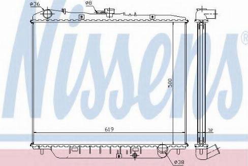 Nissens 63002 - Radiators, Motora dzesēšanas sistēma autodraugiem.lv