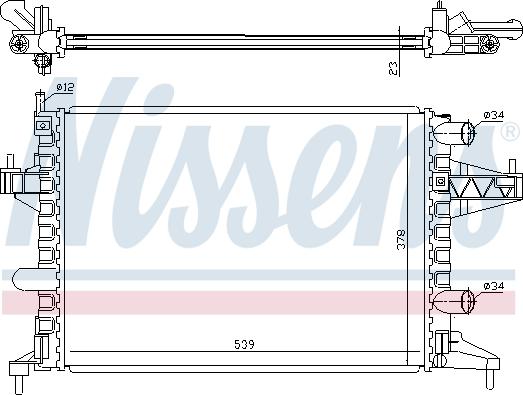Nissens 63007 - Radiators, Motora dzesēšanas sistēma autodraugiem.lv