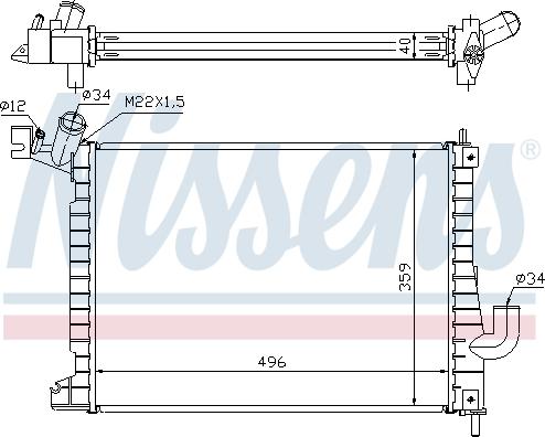 Nissens 63019A - Radiators, Motora dzesēšanas sistēma autodraugiem.lv