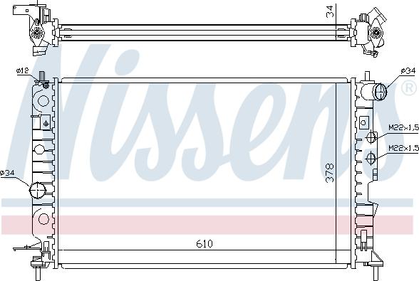 Nissens 699688 - Radiators, Motora dzesēšanas sistēma autodraugiem.lv