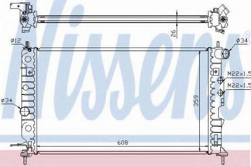 Nissens 63012A - Radiators, Motora dzesēšanas sistēma autodraugiem.lv