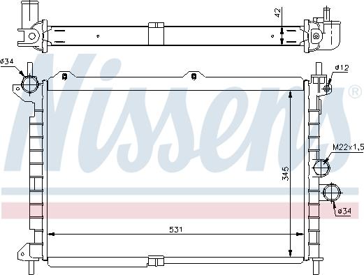 Nissens 63089 - Radiators, Motora dzesēšanas sistēma autodraugiem.lv