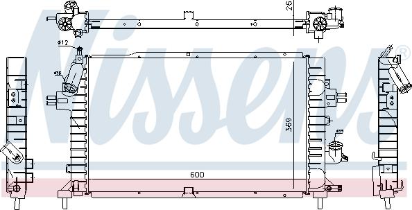 Nissens 63029A - Radiators, Motora dzesēšanas sistēma autodraugiem.lv