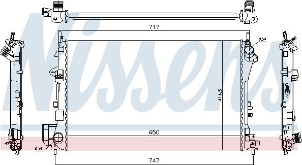 Nissens 696365 - Radiators, Motora dzesēšanas sistēma autodraugiem.lv