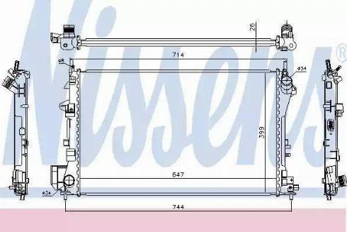 Nissens 63024 - Radiators, Motora dzesēšanas sistēma autodraugiem.lv