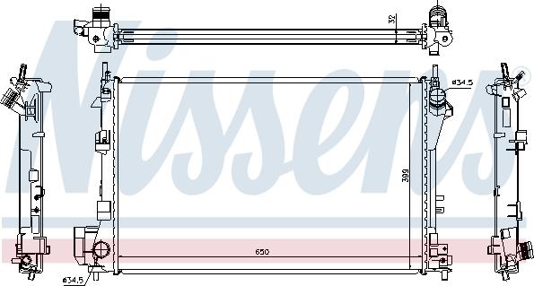 Nissens 63022A - Radiators, Motora dzesēšanas sistēma autodraugiem.lv