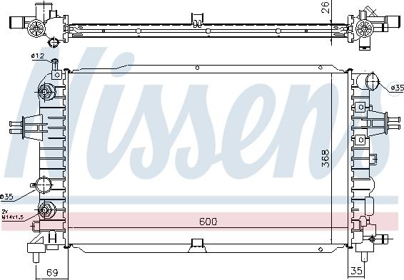 Nissens 630768 - Radiators, Motora dzesēšanas sistēma autodraugiem.lv