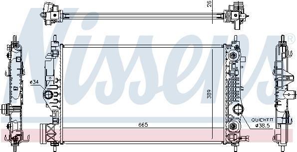 Nissens 630762 - Radiators, Motora dzesēšanas sistēma autodraugiem.lv