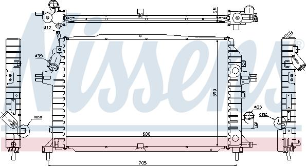 Nissens 630705 - Radiators, Motora dzesēšanas sistēma autodraugiem.lv