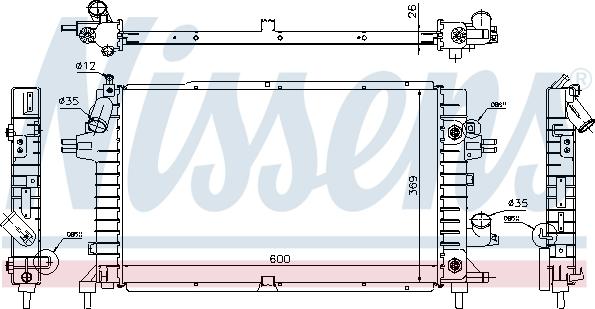 Nissens 630739 - Radiators, Motora dzesēšanas sistēma autodraugiem.lv