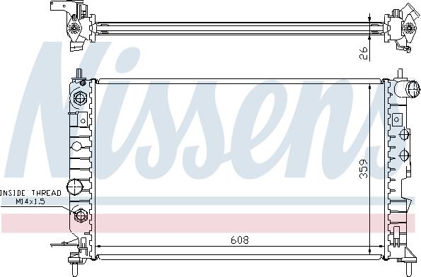 Nissens 696557 - Radiators, Motora dzesēšanas sistēma autodraugiem.lv