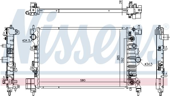 Nissens 630778 - Radiators, Motora dzesēšanas sistēma autodraugiem.lv