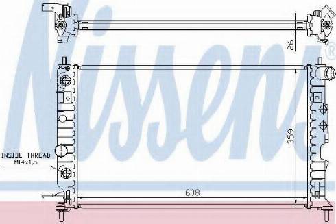 Nissens 63077A - Radiators, Motora dzesēšanas sistēma autodraugiem.lv