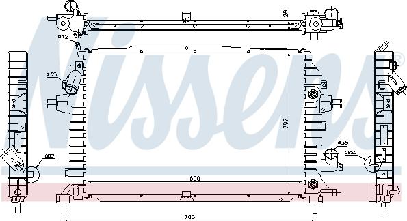 Nissens 63115A - Radiators, Motora dzesēšanas sistēma autodraugiem.lv