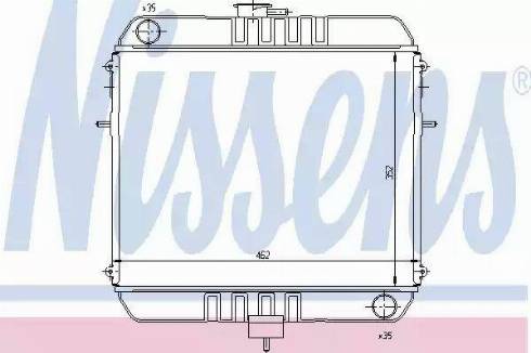 Nissens 63110 - Radiators, Motora dzesēšanas sistēma autodraugiem.lv